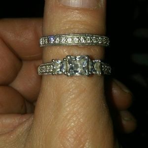 Engagement ring & Wedding ring